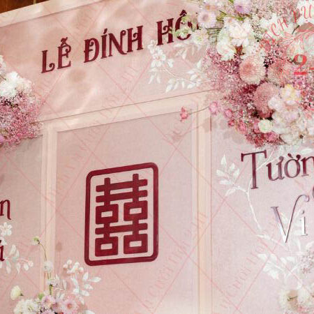 trang tri gia tien tong mau hong tai cuoi hoi 24h
