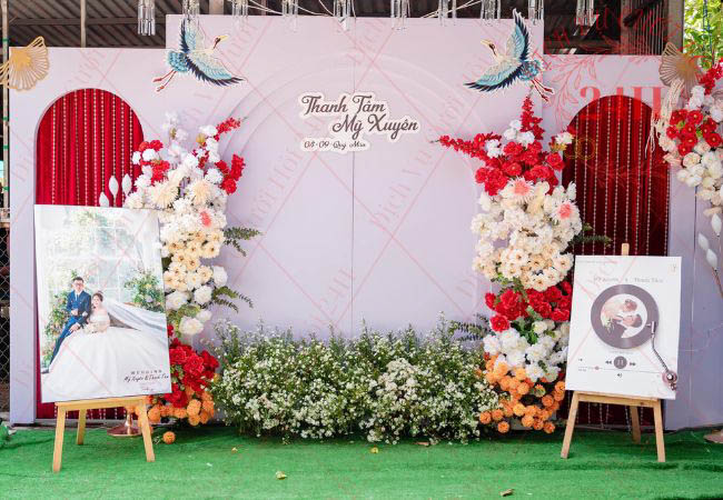 Backdrop tiệc cưới giá tốt