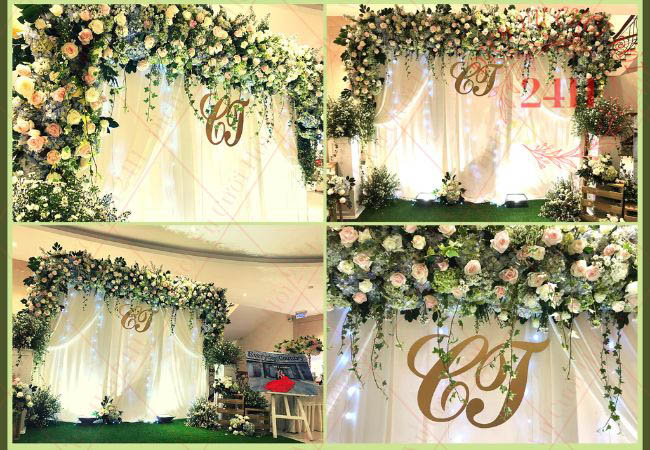 4 mẫu backdrop đám cưới hot