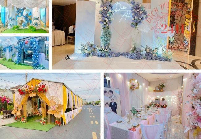 Tổng hợp các mẫu trang trí tiệc cưới đẹp