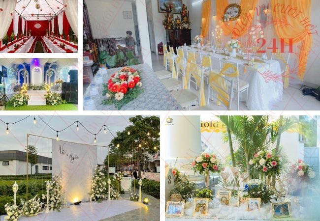 Các đồ trang trí tiệc cưới cần thuê