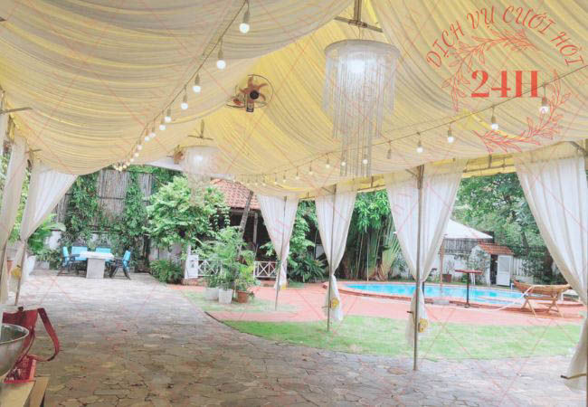 Khung rạp đám cưới loại 5x5m