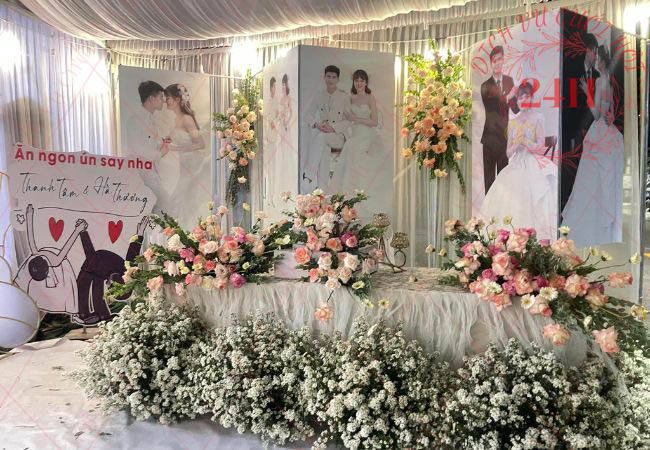 Mẫu backdrop tiệc cưới mới nhất tại 24h