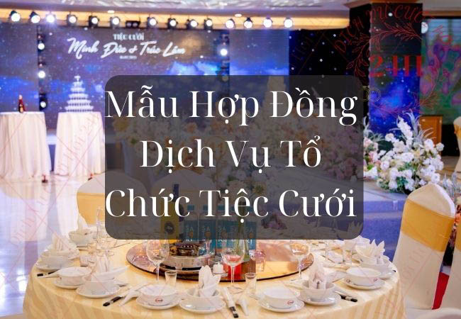 Mẫu hợp đồng dịch vụ tiệc cưới