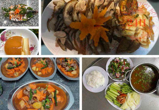 Thực đơn đám cưới tại nhà