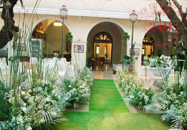 Mẫu trang trí lối đi đám cưới đẹp số 2